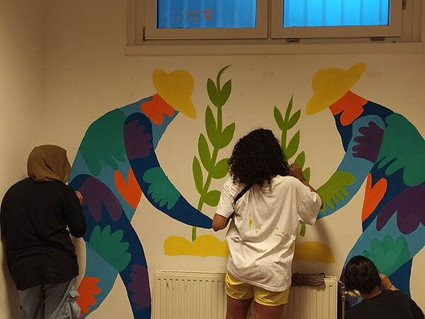 Creative Paint-Workshop im Jugendtreff Wiener Flur
